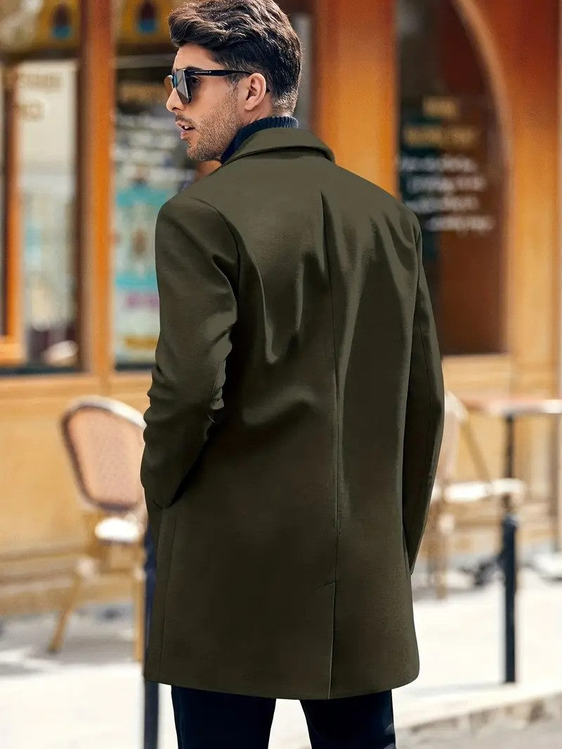 Hank Wolljacke | Klassischer Wollmantel für Männer-HauteBerlin