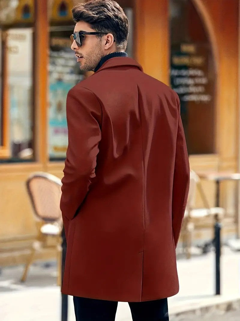 Hank Wolljacke | Klassischer Wollmantel für Männer-HauteBerlin