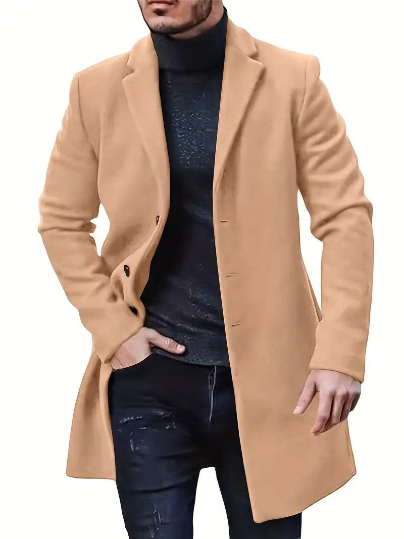 Hank Wolljacke | Klassischer Wollmantel für Männer-HauteBerlin