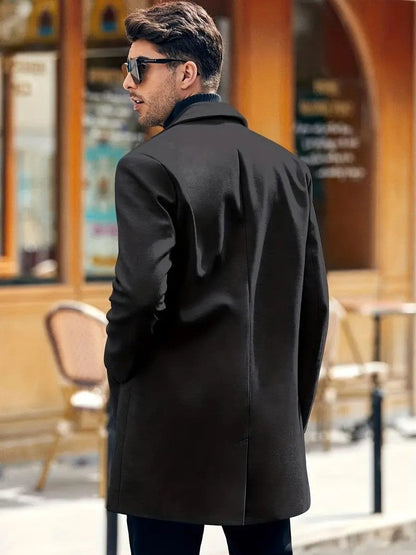 Hank Wolljacke | Klassischer Wollmantel für Männer-HauteBerlin
