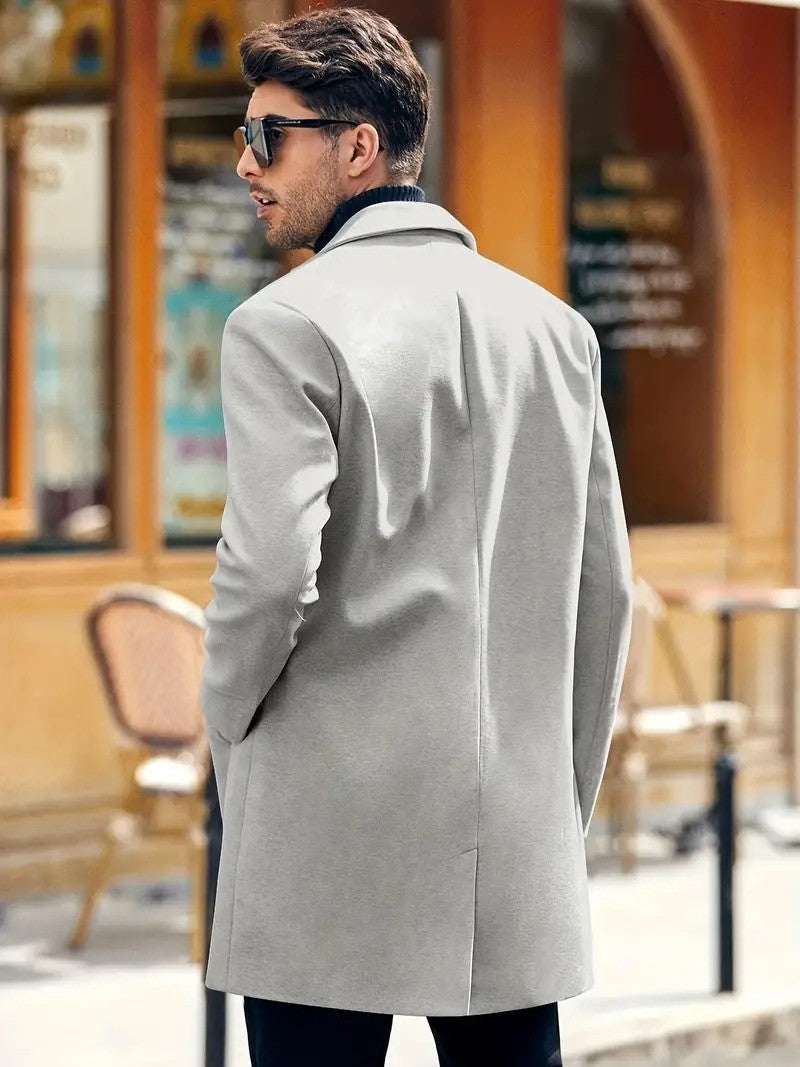 Hank Wolljacke | Klassischer Wollmantel für Männer-HauteBerlin
