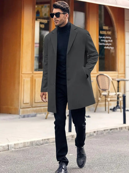 Hank Wolljacke | Klassischer Wollmantel für Männer-HauteBerlin