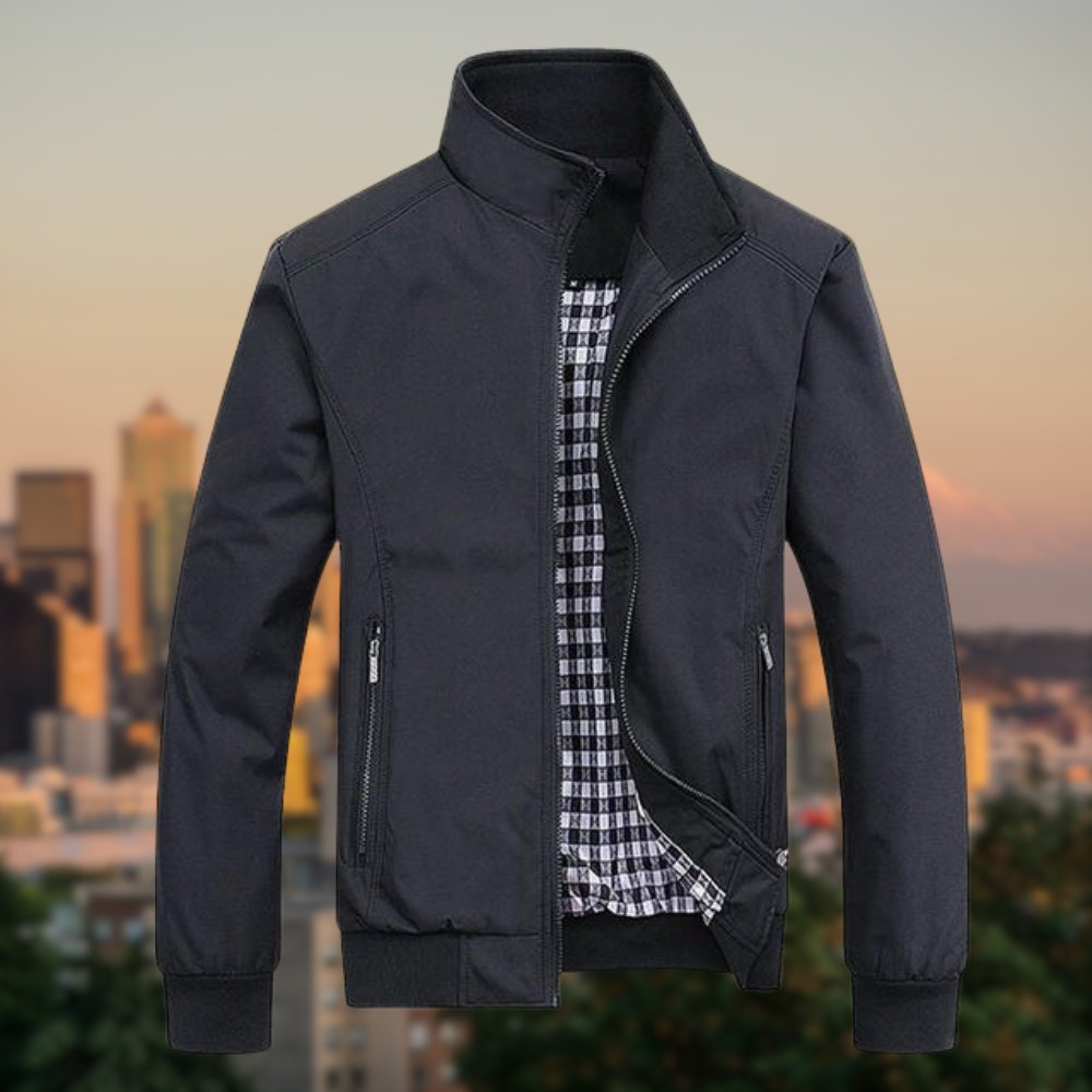 Harrington-Jacke | Reißverschluss | Winddicht | Bomberjacke | Herrenjacke-HauteBerlin