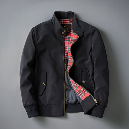 Harrington-Jacke | mit Reißverschluss | Herbst | Bomberjacke | Herrenjacke-HauteBerlin