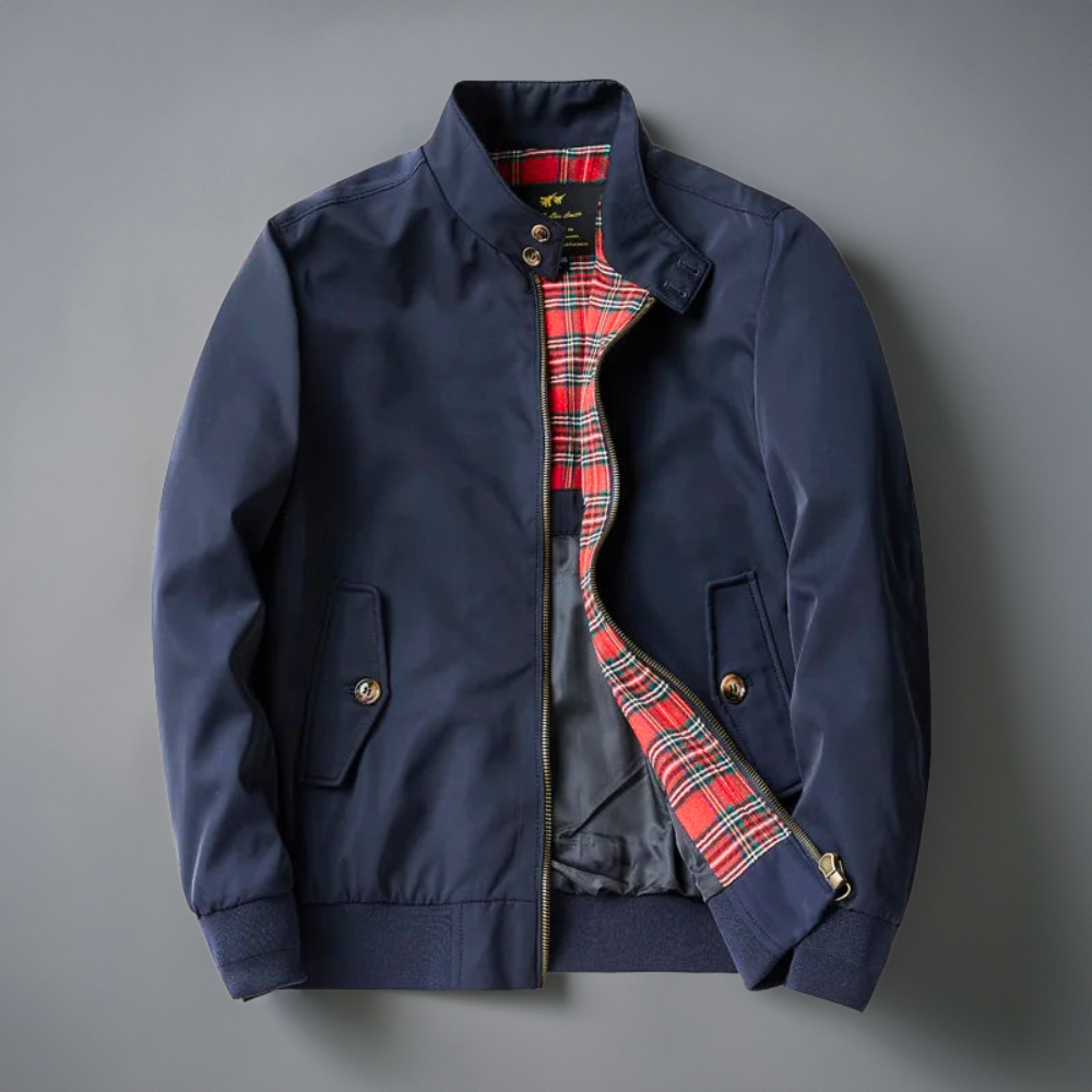 Harrington-Jacke | mit Reißverschluss | Herbst | Bomberjacke | Herrenjacke-HauteBerlin
