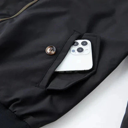 Harrington-Jacke | mit Reißverschluss | Herbst | Bomberjacke | Herrenjacke-HauteBerlin