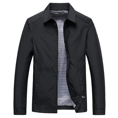 Harrington Jacke – mit Reißverschluss – leicht – winddicht – Herrenjacke-HauteBerlin