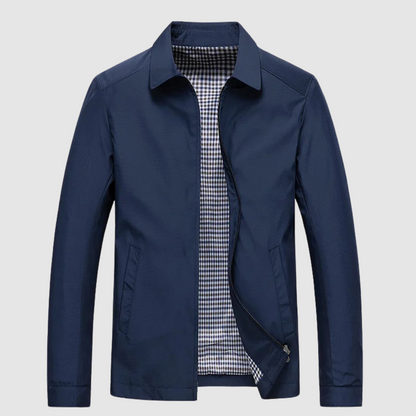 Harrington-Jacke – mit Reißverschluss – wasserdicht – Herbstjacke – Herrenjacken-HauteBerlin