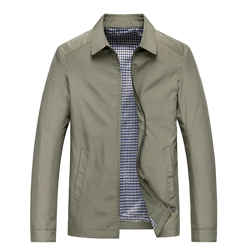 Harrington-Jacke – wasserdichte, winddichte Herbstjacke für Herren mit Reißverschluss-HauteBerlin