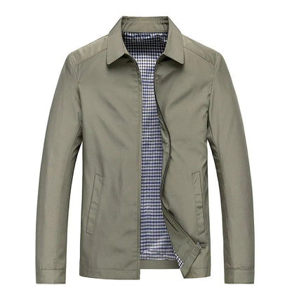 Harrington-Jacke – wasserdichte, winddichte Herbstjacke für Herren mit Reißverschluss-HauteBerlin
