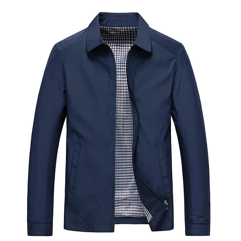 Harrington-Jacke – wasserdichte, winddichte Herbstjacke für Herren mit Reißverschluss-HauteBerlin