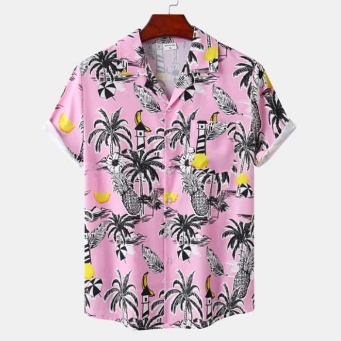 Hawaii Surf Floral Bluse für Männer-HauteBerlin