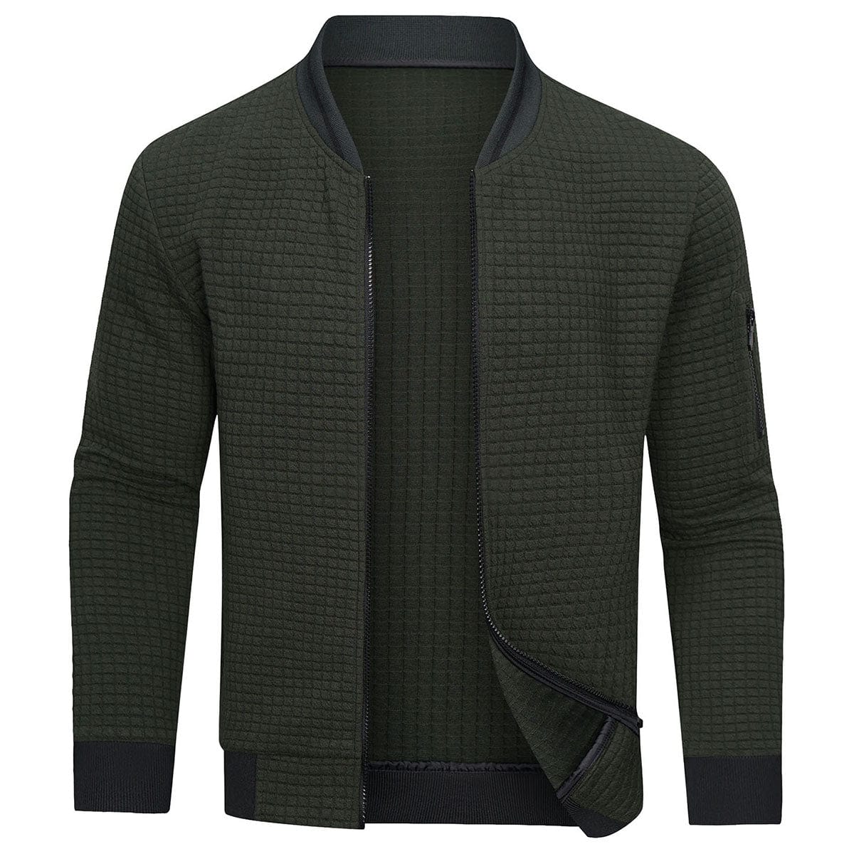 Hemd mit Reißverschluss - Warmes Langarm-Sweatshirt für Männer Strickjacke-HauteBerlin