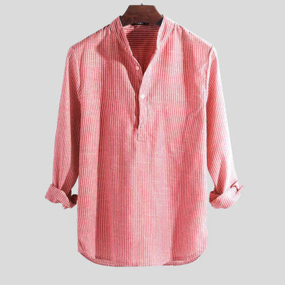 Henley-Shirt – Langärmliges gestreiftes Shirt für Männer-HauteBerlin