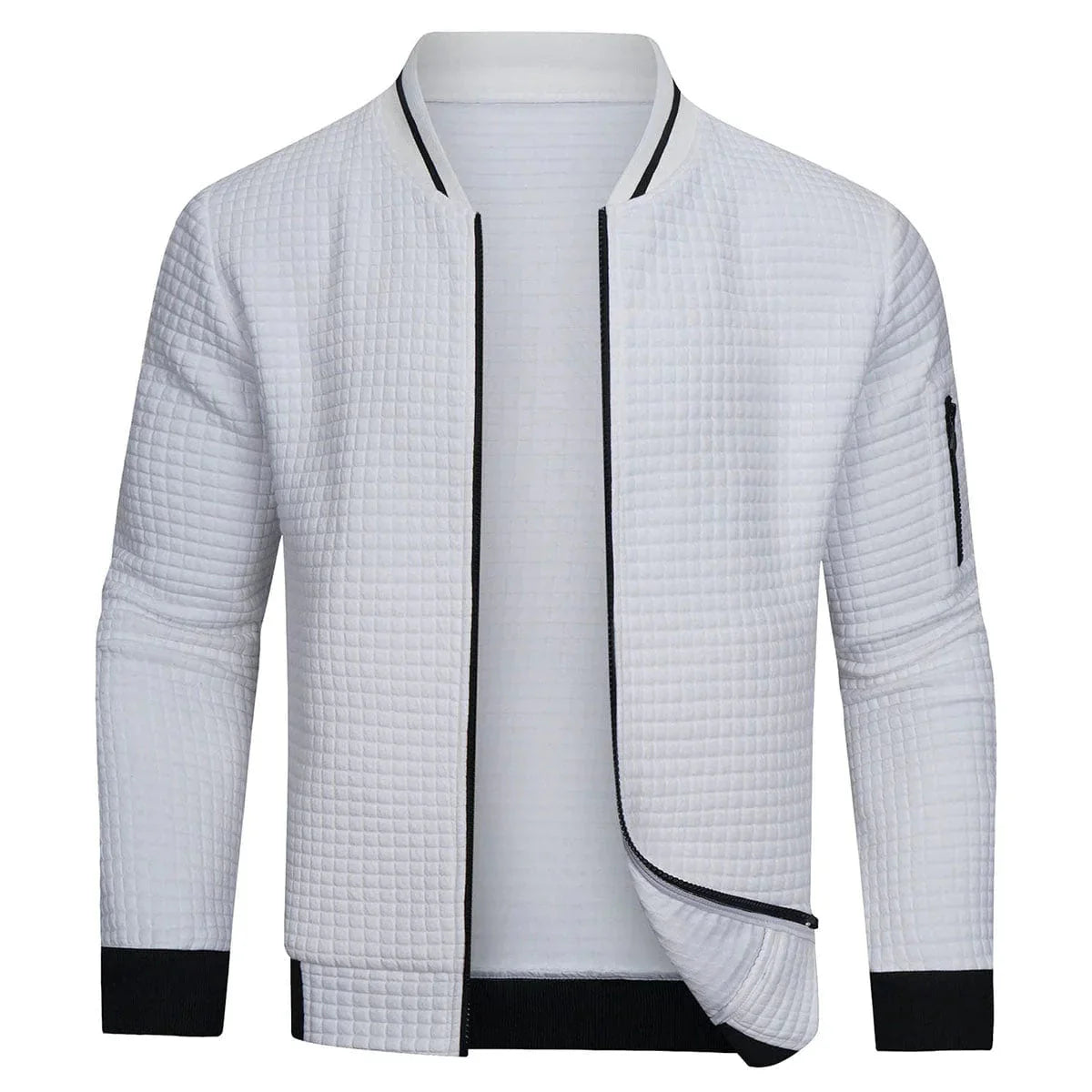 Herren-Cardigan | Langarm | Freizeitkleidung | Reißverschluss-Cardigan | Herrenbekleidung-HauteBerlin