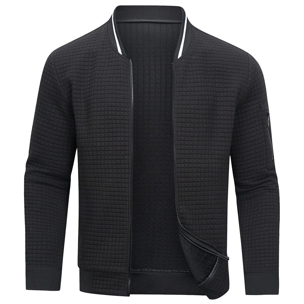 Herren-Cardigan | Langarm | Freizeitkleidung | Reißverschluss-Cardigan | Herrenbekleidung-HauteBerlin