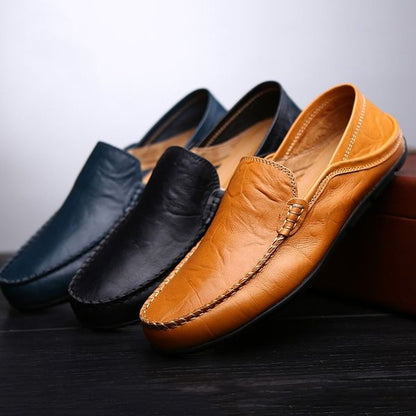 Herren-Slipper | Bequem | Slip-On | Leder-Slipper | Herrenschuhe-HauteBerlin
