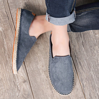 Herren Sommerschuhe - Flach - Slip-On - Leichte Schuhe - Herren Espadrilles-HauteBerlin