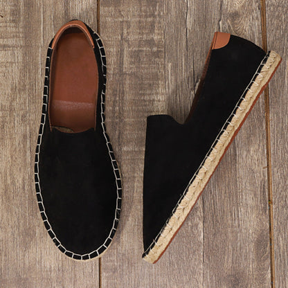 Herren Sommerschuhe - Flach - Slip-On - Leichte Schuhe - Herren Espadrilles-HauteBerlin