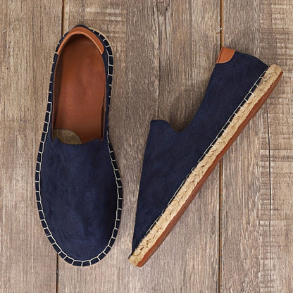 Herren Sommerschuhe - Flach - Slip-On - Leichte Schuhe - Herren Espadrilles-HauteBerlin