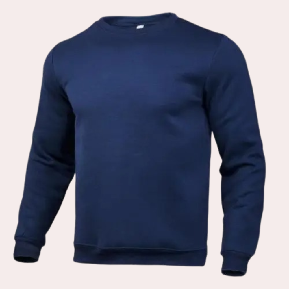 Herren-Sweatshirt | Rundhalsausschnitt | Pullover | Einfarbiges Sweatshirt | Herrenbekleidung-HauteBerlin