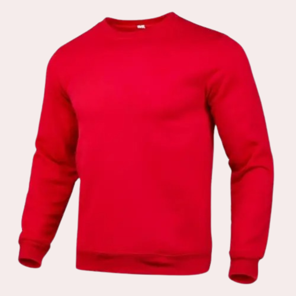 Herren-Sweatshirt | Rundhalsausschnitt | Pullover | Einfarbiges Sweatshirt | Herrenbekleidung-HauteBerlin