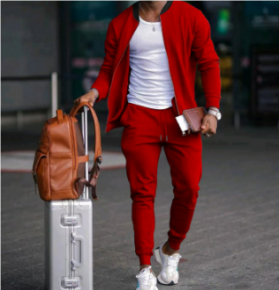 Herren-Trainingsanzug | Casual | Zip-Up | Sweatshirt und Jogger Set | Sweats Anzug-HauteBerlin