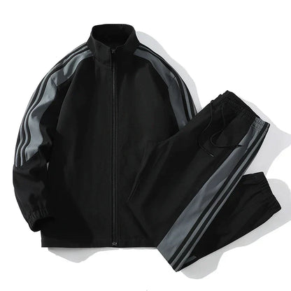Herren-Trainingsanzug | Mit Reißverschluss | Zweiteilig | Jogging-Set | Sportbekleidung-HauteBerlin