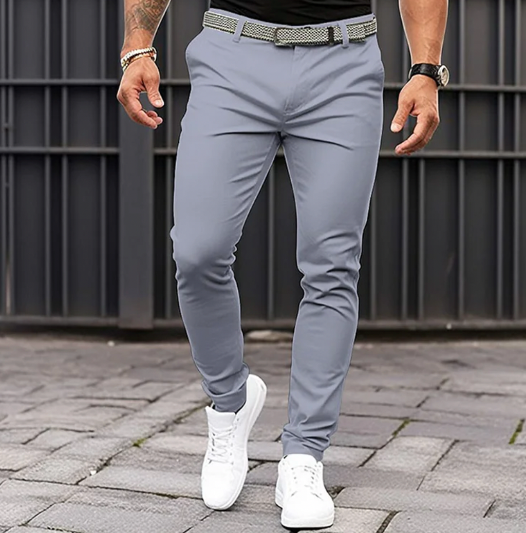 Herrenhosen | Bequem | Schlanke Passform | Stretchhosen | Chinos-HauteBerlin