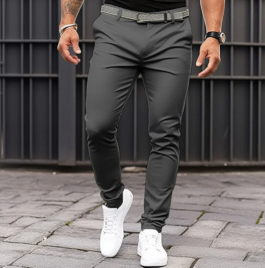 Herrenhosen | Bequem | Schlanke Passform | Stretchhosen | Chinos-HauteBerlin
