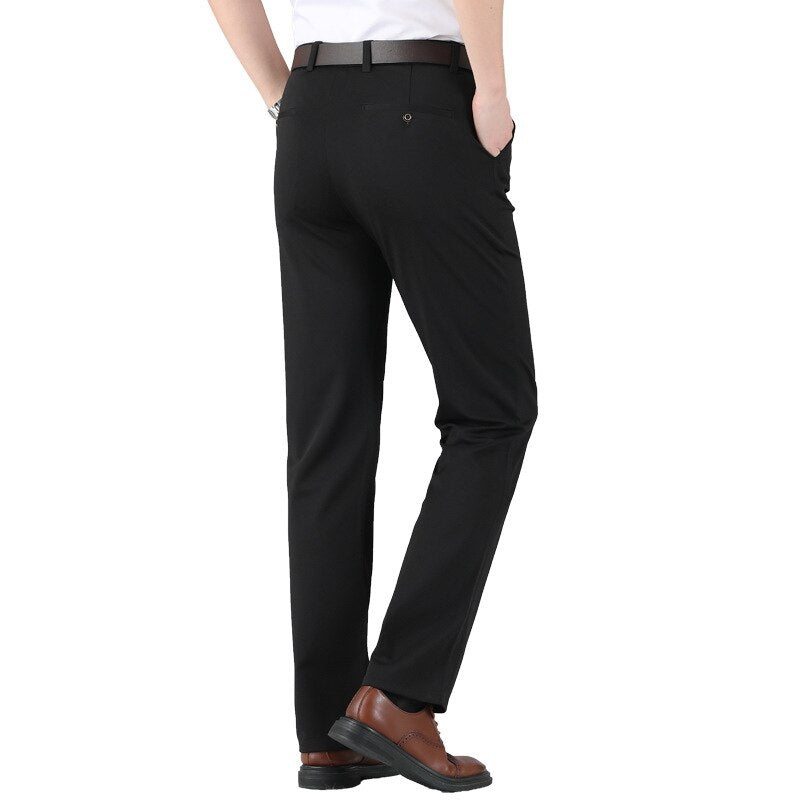 Herrenhosen – Smart Casual – Schmaler Schnitt – Stretchhosen – Anzughosen-HauteBerlin