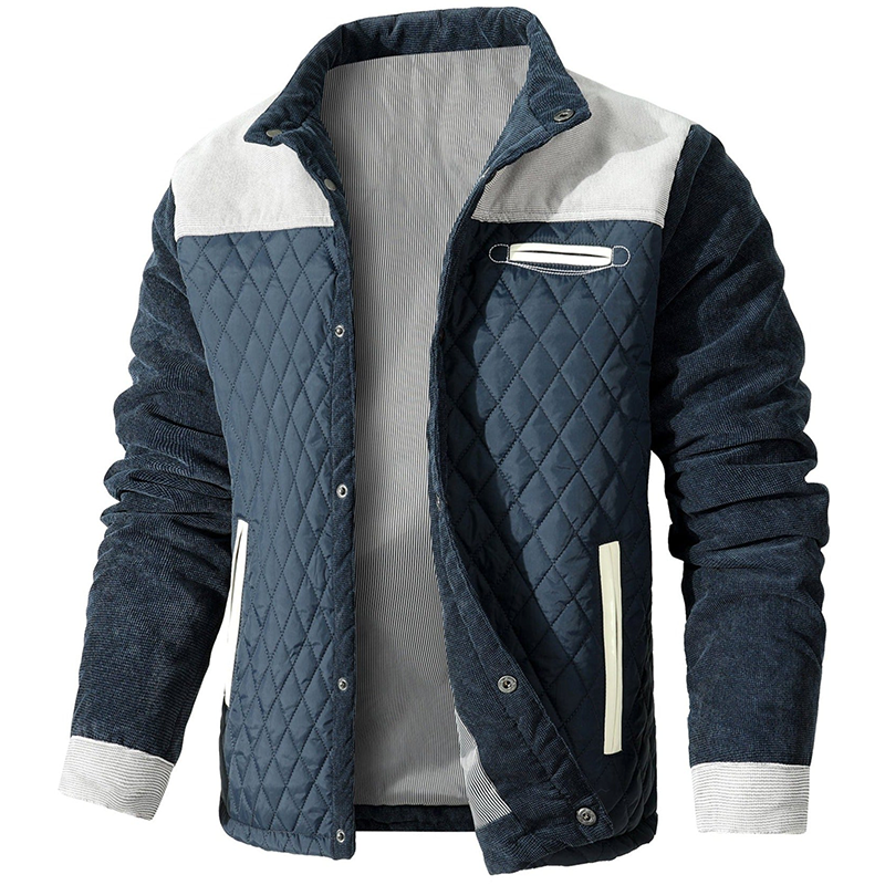 Herrenjacke - Button-Up - Herbst - Steppjacke - Winterjacke-HauteBerlin