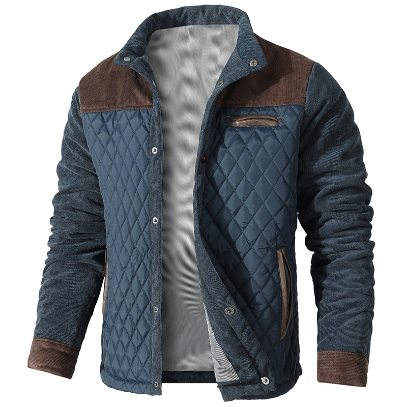 Herrenjacke - Button-Up - Herbst - Steppjacke - Winterjacke-HauteBerlin