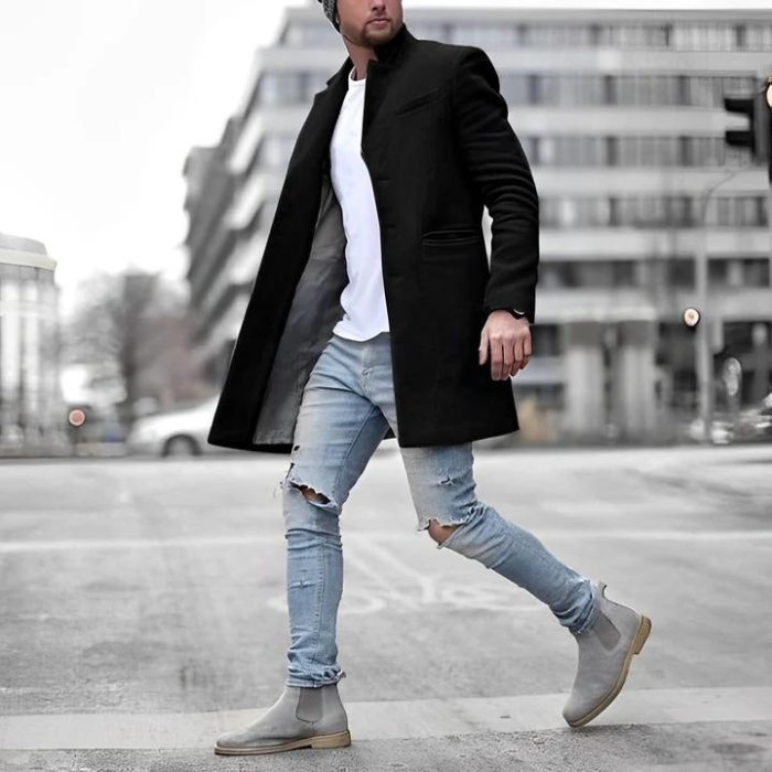 Herrenjacke | Button-Up | Stilvoll | Herbstjacke | Trenchcoat-HauteBerlin