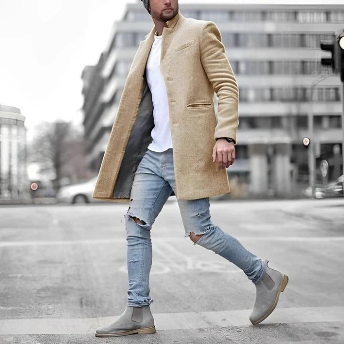 Herrenjacke | Button-Up | Stilvoll | Herbstjacke | Trenchcoat-HauteBerlin