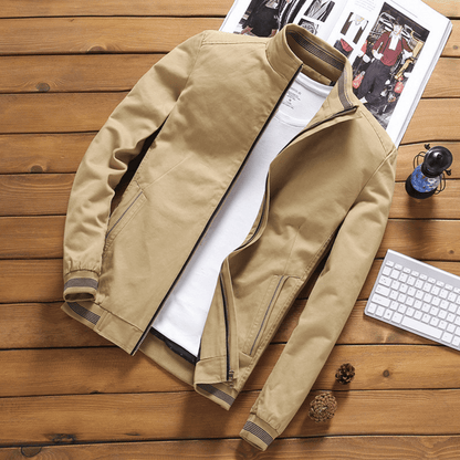 Herrenjacke | Stehkragen | Zip-Up | Herbstjacke | Windbreaker Jacke-HauteBerlin