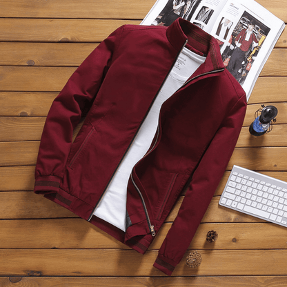 Herrenjacke | Stehkragen | Zip-Up | Herbstjacke | Windbreaker Jacke-HauteBerlin