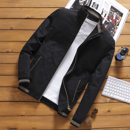 Herrenjacke | Stehkragen | Zip-Up | Herbstjacke | Windbreaker Jacke-HauteBerlin