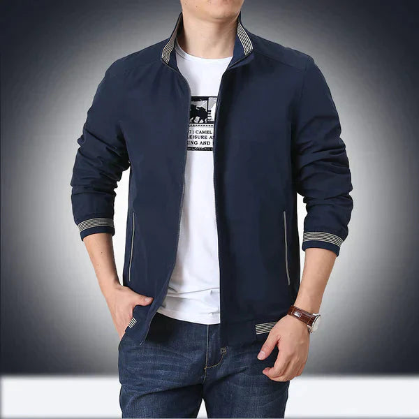 Herrenjacke | Stehkragen | Zip-Up | Herbstjacke | Windbreaker Jacke-HauteBerlin