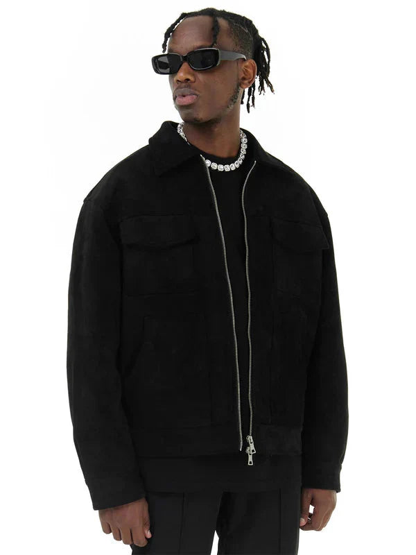 Herrenjacke – Taschen – Reißverschluss – Cargo-Jacke – Herbstjacke-HauteBerlin