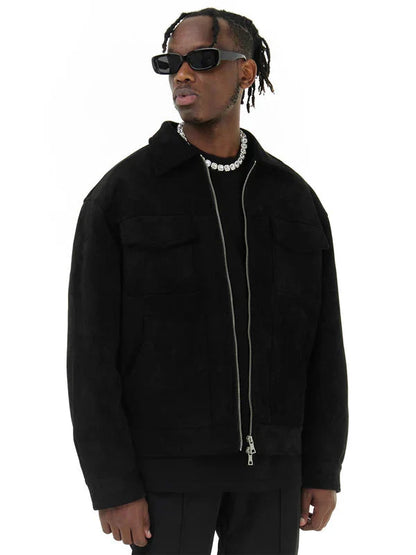 Herrenjacke – Taschen – Reißverschluss – Cargo-Jacke – Herbstjacke-HauteBerlin