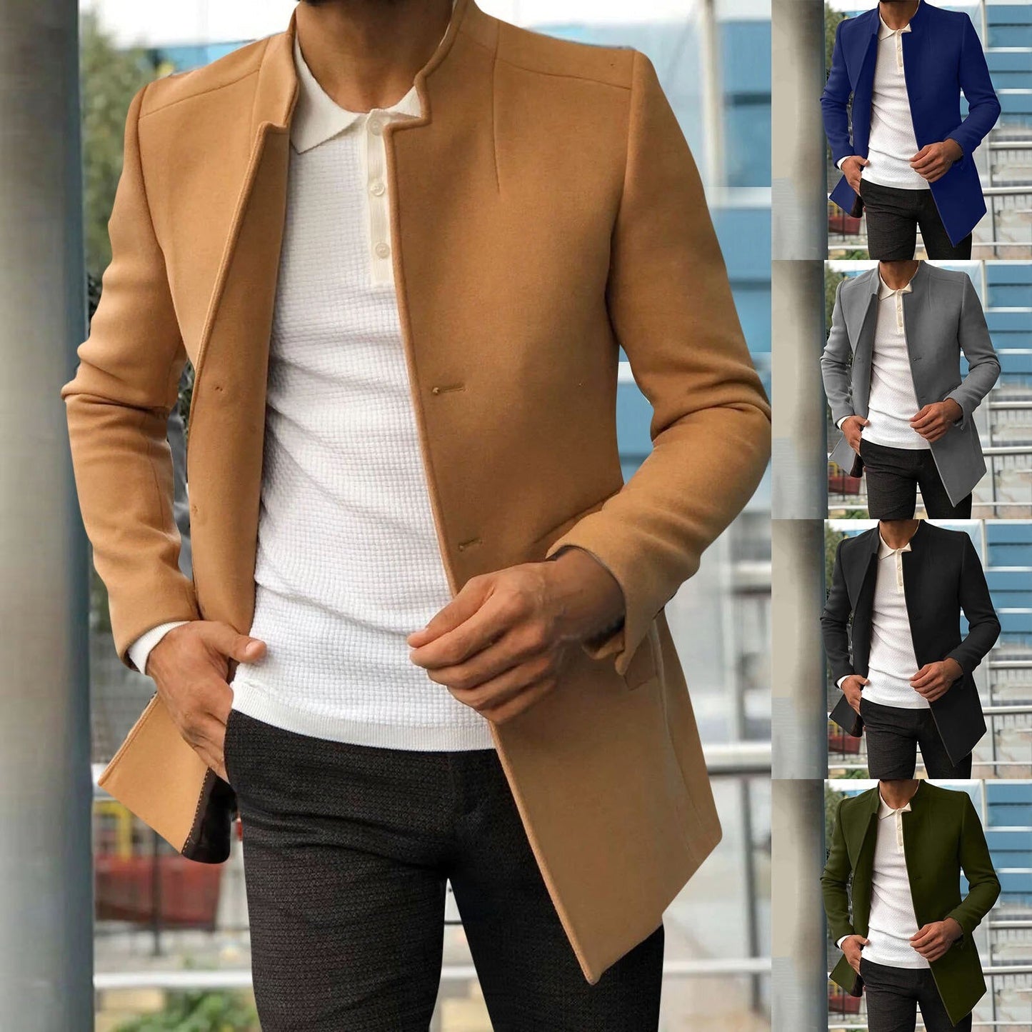 Herrenjacke – mittellang – Frühling – Blazerjacke – Trenchcoat Herren-HauteBerlin