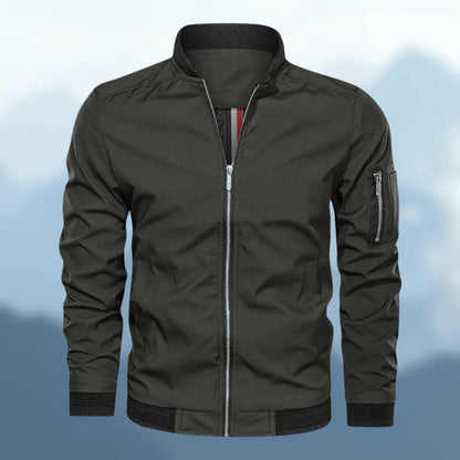 Herrenjacke – winddichte Herbst-Bomberjacke mit Reißverschluss-HauteBerlin