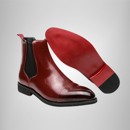 Herrenstiefel | Spitz Zulaufend | Kunstleder | Slip-On-Stiefel | Stiefeletten-HauteBerlin