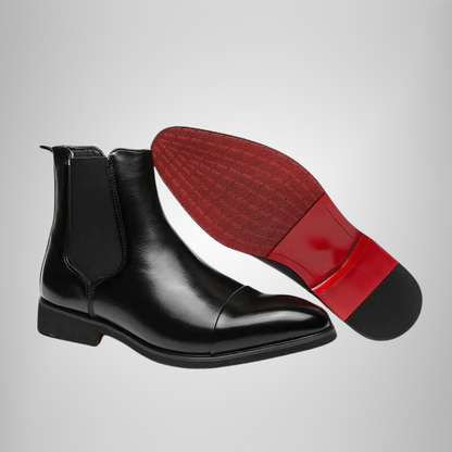 Herrenstiefel | Spitz Zulaufend | Kunstleder | Slip-On-Stiefel | Stiefeletten-HauteBerlin