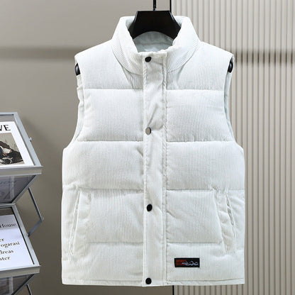 Herrenweste – Cord – Ärmellos – Bodywarmer – Puffer Vest-HauteBerlin