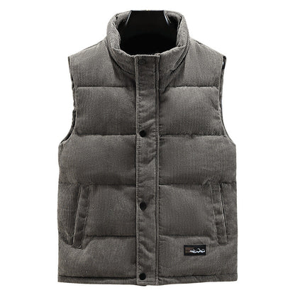Herrenweste – Cord – Ärmellos – Bodywarmer – Puffer Vest-HauteBerlin