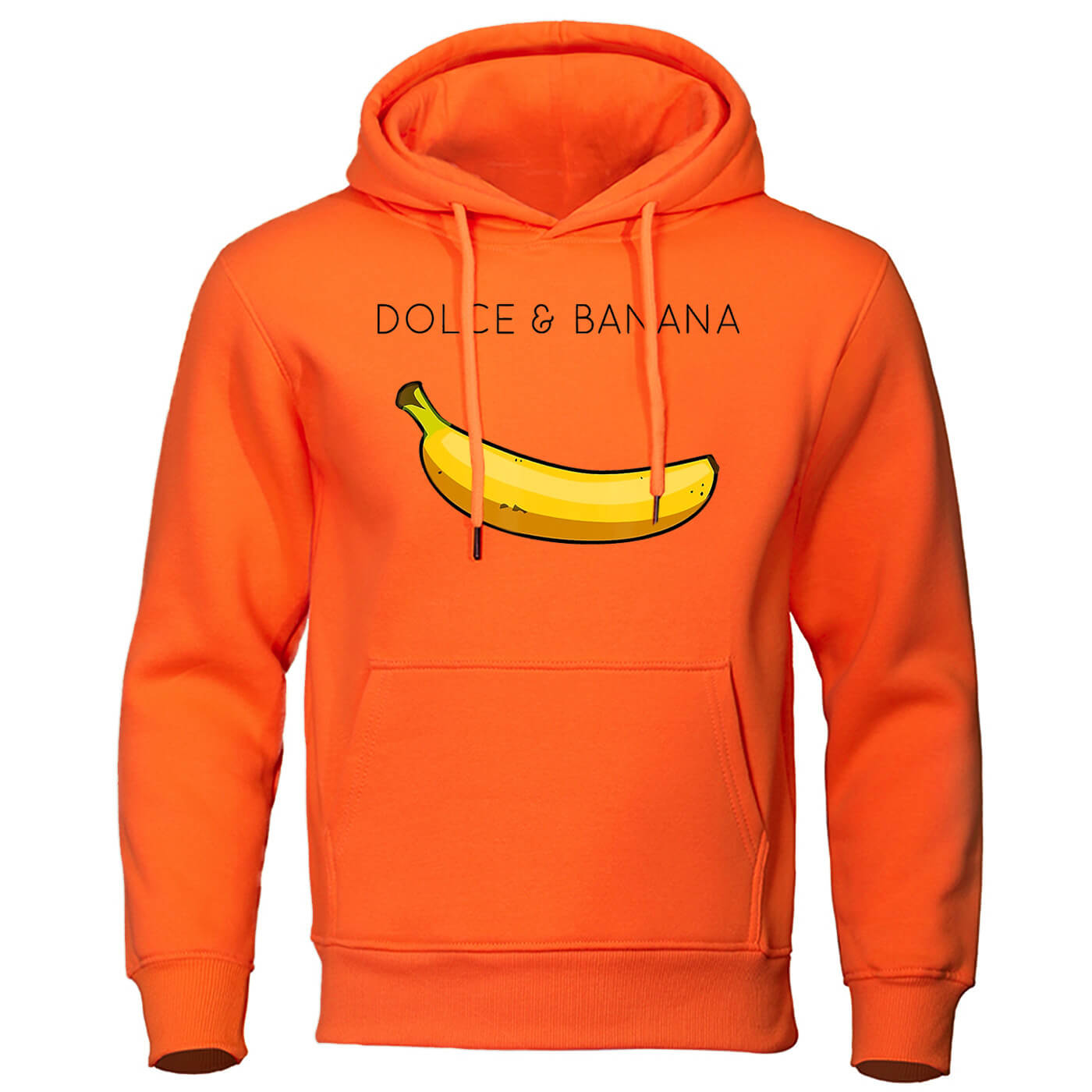 Hoodie - Bananendruck - Kängurutasche - Pullover Hoodie - Herren Hoodies-HauteBerlin
