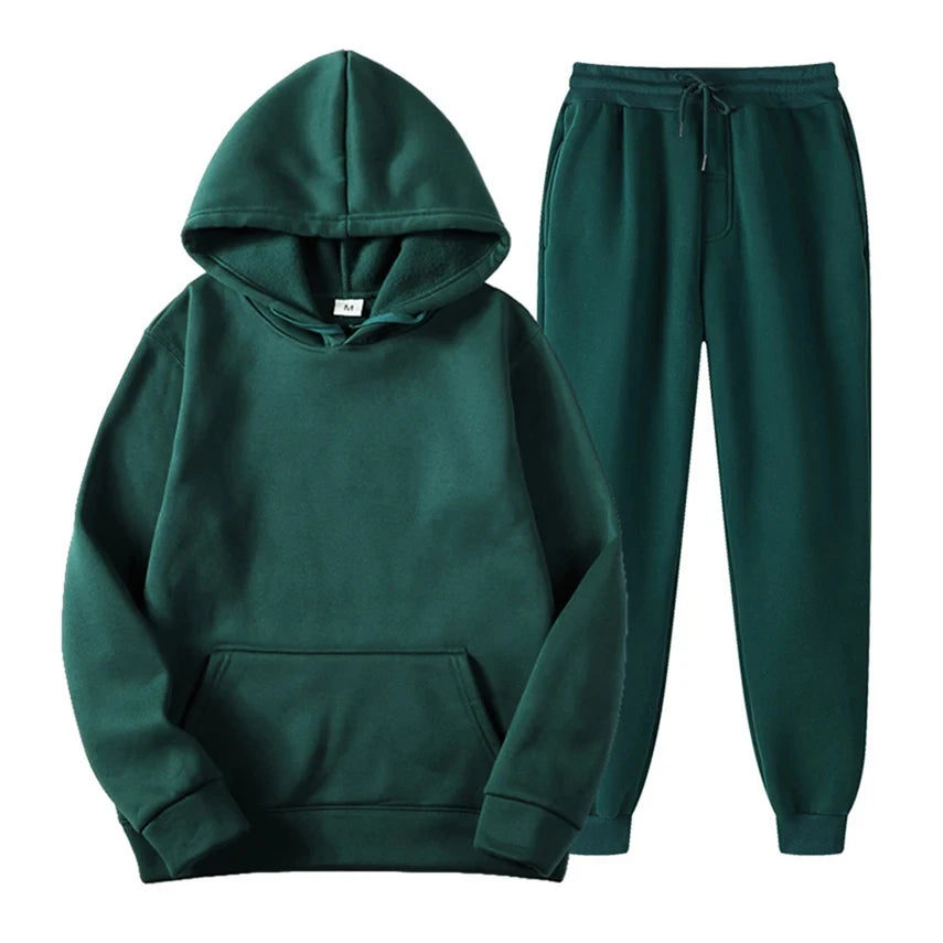 Hoodie Jogger Set - Kordelzug - Zweiteilig - Sweatsuit - Herrenbekleidung-HauteBerlin