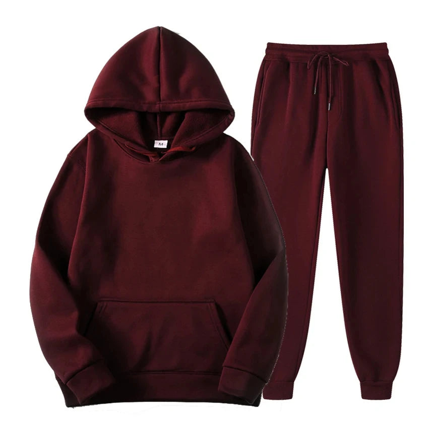 Hoodie Jogger Set - Kordelzug - Zweiteilig - Sweatsuit - Herrenbekleidung-HauteBerlin